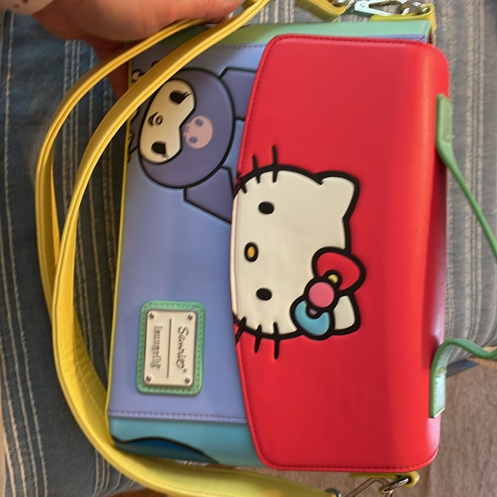 Loungefly Hello Kitty and Friends Color Block Crossbody Bag - Picture 7 of 7